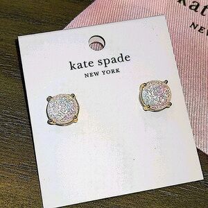 NEW Kate Spade Glitter Gumdrop Stud Earrings